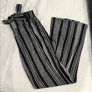 Joe Benbasset Monochrome Striped Pants